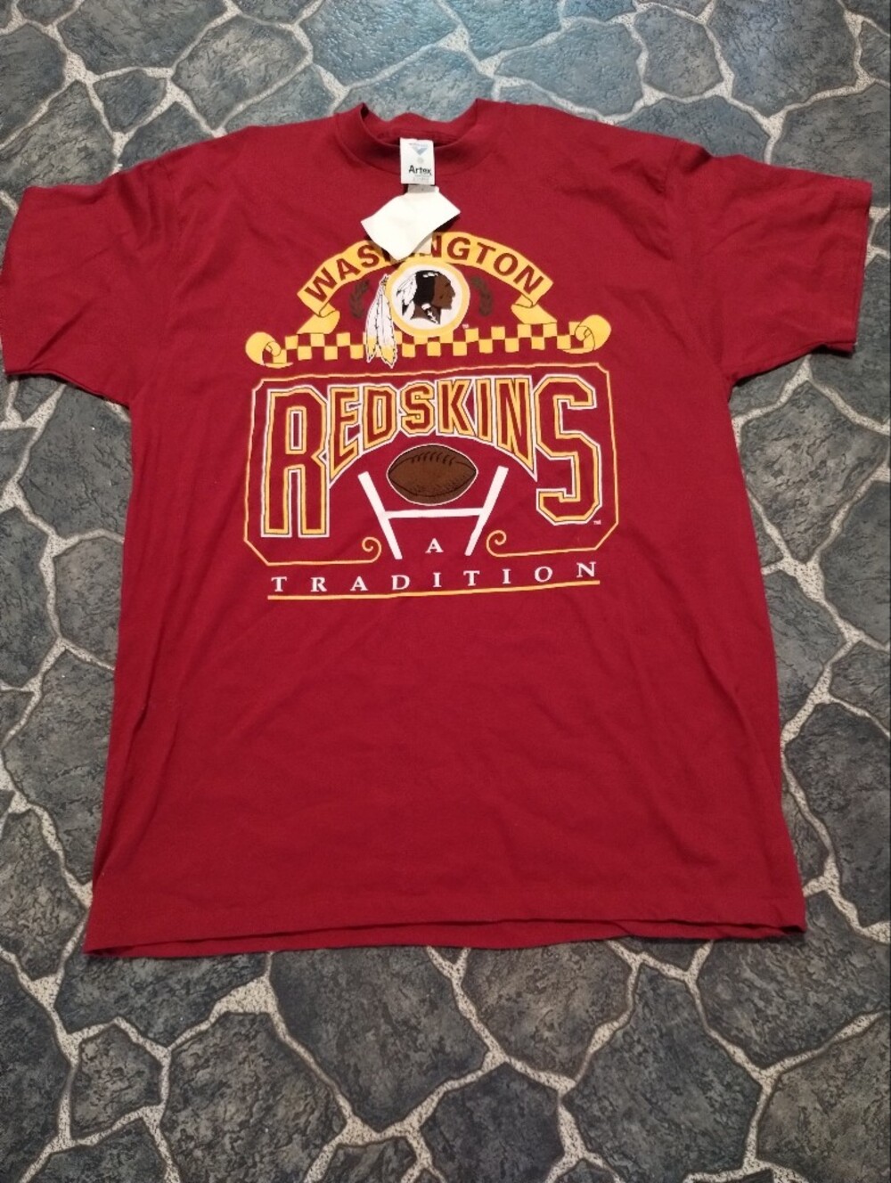 NFL Washington Redskins Artex Sportswear men's shirt Size XL DEADSTOCK NWT VGE